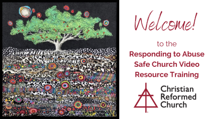 picture of tree and welcome note to training